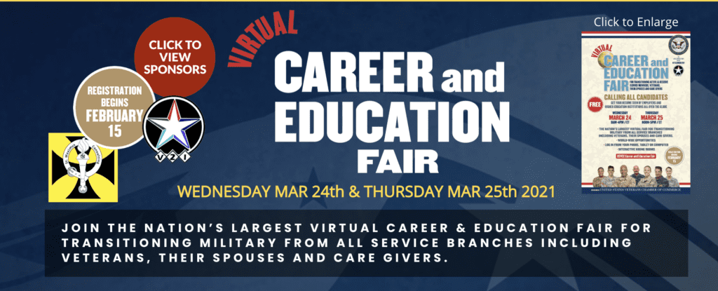 March 24 & 25 – Career & Education Fair