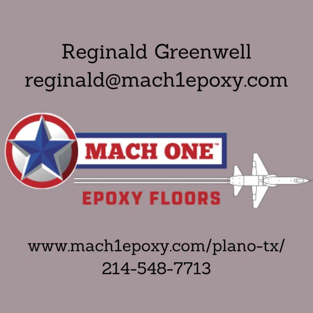 Reginal Greenwall-Mach One Epoxy Flooring